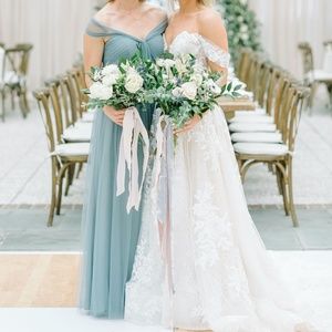 Jenny Yoo Annabelle Dress Mayan Blue Size 4/6/8